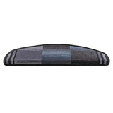 Stair Mats Self-adhesive 10 pcs 65x21x4 cm Black and Grey 149835