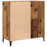 Record Cabinet Old Wood 84.5x38x89 cm Engineered Wood 857173