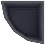 Corner Planter Anthracite 30 x 30 x 50 cm Steel 883677
