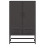 Highboard Black 68x39x111.5 cm Steel 846608