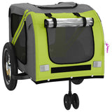 Pet Bike Trailer Green and Black Oxford Fabric and Iron 93892