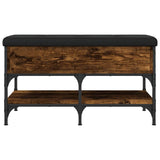 Shoe Bench Smoked Oak 82x42x45 cm Engineered Wood 835194