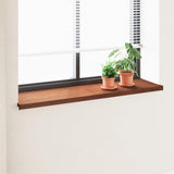 Window Sill Brown wood 140 x 40 x 4.5 cm PVC 42046925