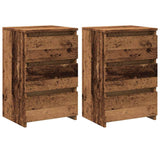 ZNTS Bedside Cabinets 2 pcs Old Wood 40x35x62.5 cm Engineered Wood 856523