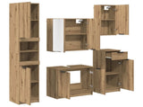Bathroom Furniture Set 5 pcs Artisan Oak Engineered Wood 3415888