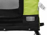 Pet Bike Trailer Green and Black Oxford Fabric and Iron 94011