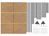Privacy Screen 100 x 50 x 180 cm Weathering Steel Rusty 868548