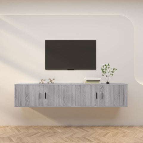 Wall-mounted TV Cabinets 2 pcs Grey Sonoma 100x34.5x40 cm 3188372