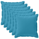 Cushion Cover 6 pcs HOUTEN Light Blue 80 x 80 cm Polyester 921728