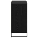 Side Cabinet Black Oak 79 x 36 x 75 cm Engineered Wood 886600