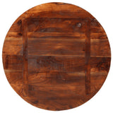 Table Top 80x2.5 cm Round Solid Wood Reclaimed 370030