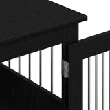 Dog Crate Furniture Black Oak 55x75x65 cm Engineered Wood 862175