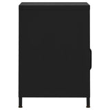 Nightstand Black 35x35x51 cm Steel 336223