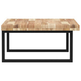 Basin Shelf Wall Mounted Steel and Solid Wood Acacia 3302909