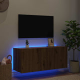 TV Wall Cabinet Artisan Oak 100 x 35 x 41 cm Engineered Wood 886251