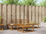 Outdoor Sofa Set 3 pcs Natural Solid Acacia Wood 3366942
