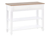 Console Table Hallway Side Desk 1 Drawer 2 Shelves Worktop Handle Retro Elegant Style Home Display T3398P328355