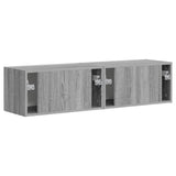 TV Wall Cabinet 2 pcs Grey Sonoma 60 x 31 x 29.5 cm 892202