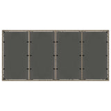 Garden Dining Set 7 pcs Grey Poly Rattan 3365397