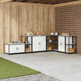 Kitchen Storage HATTEM White 40 x 50 x 92 cm Steel 874969