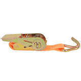 Ratchet Tie Down Straps 10pcs 0.4 Tonnes 6mx25mm Orange 142659