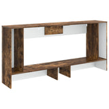 Console Table Smoked Oak 155 x 29 x 74 cm Engineered Wood 899891