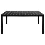 Dining Set Black Powder-coated aluminium, Textilene, WPC Standard 3070650