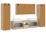 Bathroom Furniture Set 6 pcs Sonoma Oak 3407233
