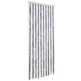 Insect Curtain Grey and White 90x220 cm Chenille 241224