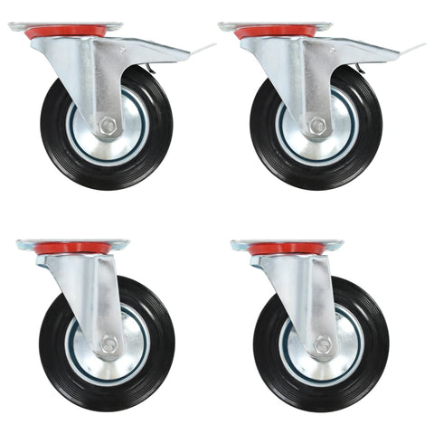 ZNTS Swivel Casters 4 pcs 160 mm 143459
