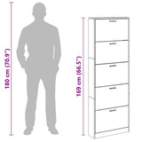 Shoe Cabinet White Engineered wood, plastic, aluminium alloy Medium 241240