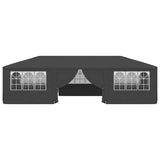 Professional Party Tent with Side Walls 4x9 m Anthracite 90 g/m 48539