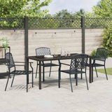 Garden Dining Set 5 pcs Anthracite Powder-Coated Steel 3379306