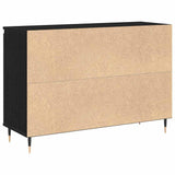 Sideboard Black Oak 101.5 x 35 x 70 cm Engineered Wood 862147
