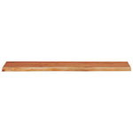 ZNTS Wall Shelf 100x30x2.5 cm Rectangular Solid Wood Acacia Live Edge 370240