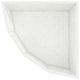 Corner Planter White 60 x 60 x 35 cm Steel 883641