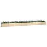 Planter Ivory 770 x 50 x 45 cm Galvanised Steel 42018110