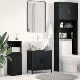 Bathroom Sink Cabinet Black Oak 60 x 30 x 60 cm Engineered Wood 863118