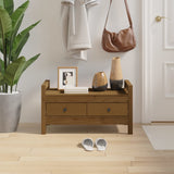 Hall Bench Honey Brown 80x40x43 cm Solid Wood Pine 821787