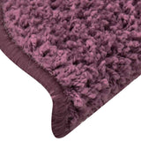 Stair Mats 30 pcs 65x21x4 cm Dark Purple Half Round Large 3365824
