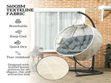 Hanging Egg Chair Outdoor Indoor Garden Swing Chair with Folding Basket, Garden Hanging Chair with T3398P320177