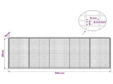 Gabion with 3.5 mm Wire and 5x10 cm Mesh 500x50x200 cm 3462868