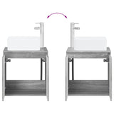 Bathroom Furniture Set 2 pcs Grey Sonoma Engineered Wood 3404050