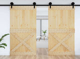 Door NARVIK Natural 90 x 210 cm Solid Pine Wood 42047097