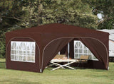 Pop-up Party Tent 290 x 290 x 245 cm Brown 42019874