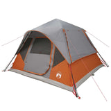 Instant Tent with Roof Grey and Orange 305 x 275 x 190 cm 42028696