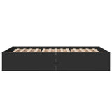 Bed Frame without Mattress Black 140x190 cm 3281029