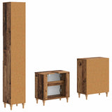 3 Piece Bathroom Cabinet Set ALKMAAR Old Wood Engineered Wood 3417430