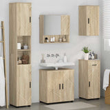 Bathroom Furniture Set 5 pcs Sonoma Oak Engineered wood & Metal 3392995