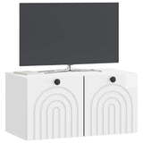 Wall-Mounted TV Cabinet High Gloss White 59.5 x 31 x 30 cm 898199